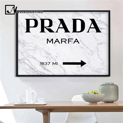 prada canvas wall art.